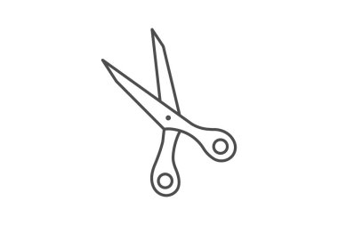 Saç kesme makası, vektör, piksel mükemmel, illüstratör dosyası