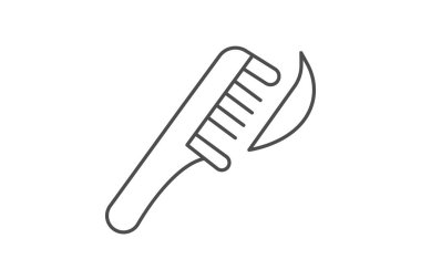 Kuyruk tarak, vektör, piksel mükemmel, illüstratör dosyası