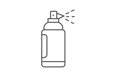 Saç spreyi kutusu, vektör, piksel mükemmel, illüstratör dosyası