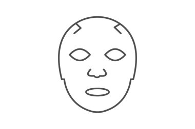 Yüz Maskesi Sayfası, vektör, piksel mükemmel, illüstratör dosyası