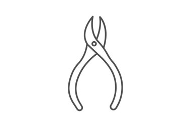 Cuticle Nipper, vektör, piksel mükemmel, illüstratör dosyası