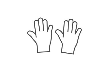 Tek kullanımlık eldivenler, vektör, piksel mükemmel, illüstratör dosyası