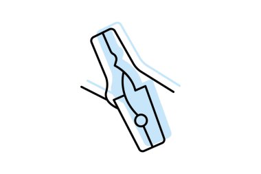 Bölümlendirme Klipsi, vektör, piksel mükemmel, illüstratör dosyası