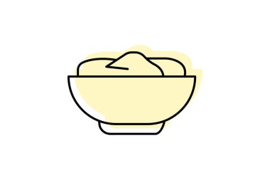 Saç rengi kasesi, vektör, piksel mükemmel, illüstratör dosyası