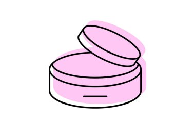 Pomade Jar, vektör, piksel mükemmel, illüstratör dosyası