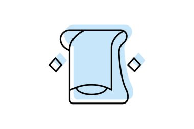 Yüz Havlusu, vektör, piksel mükemmel, illüstratör dosyası