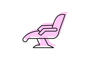 Masaj Sandalyesi, vektör, piksel mükemmel, illüstratör dosyası