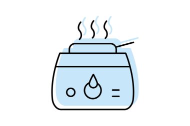 Balmumu ısıtıcı, vektör, piksel mükemmel, illüstratör dosyası