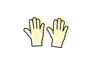 Disposable Gloves, vector, pixel perfect, illustrator file