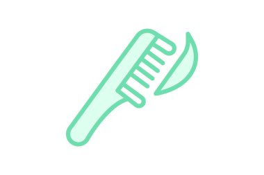 Kuyruk tarak, vektör, piksel mükemmel, illüstratör dosyası