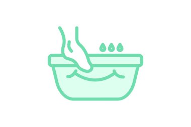 Foot Spa, vektör, piksel mükemmel, illüstratör dosyası