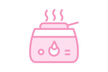 Balmumu ısıtıcı, vektör, piksel mükemmel, illüstratör dosyası