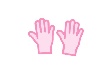 Tek kullanımlık eldivenler, vektör, piksel mükemmel, illüstratör dosyası