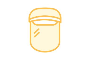 Yüz Kalkanı, vektör, piksel mükemmel, illüstratör dosyası