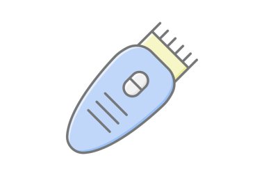 Saç kesicisi, vektör, piksel mükemmel, illüstratör dosyası