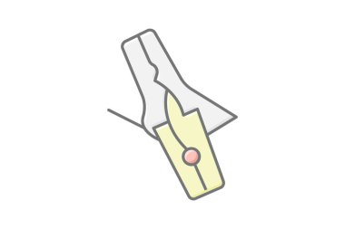 Bölümlendirme Klipsi, vektör, piksel mükemmel, illüstratör dosyası