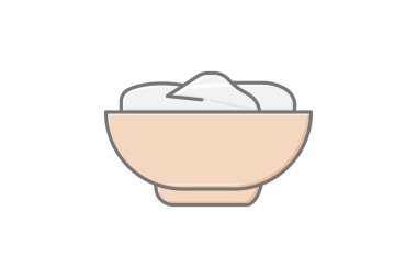 Saç rengi kasesi, vektör, piksel mükemmel, illüstratör dosyası