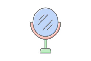 Vanity Mirror, vektör, piksel mükemmel, illüstratör dosyası