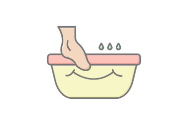 Foot Spa, vektör, piksel mükemmel, illüstratör dosyası