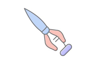 Çivi Sanatı Fırçası, vektör, piksel mükemmel, illüstratör dosyası