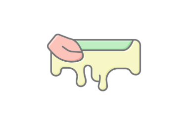 Ağda şeridi, vektör, piksel mükemmel, illüstratör dosyası