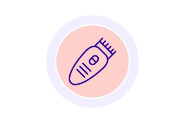 Saç kesicisi, vektör, piksel mükemmel, illüstratör dosyası