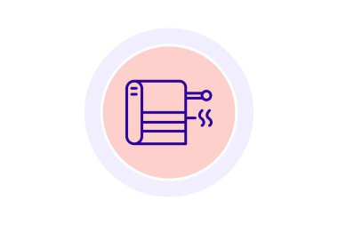 Havlu ısıtıcı, vektör, piksel mükemmel, illüstratör dosyası