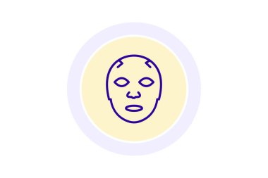 Yüz Maskesi Sayfası, vektör, piksel mükemmel, illüstratör dosyası