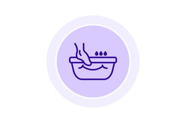 Foot Spa, vektör, piksel mükemmel, illüstratör dosyası