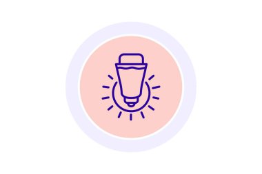 Uv lambası, vektör, piksel mükemmel, illüstratör dosyası