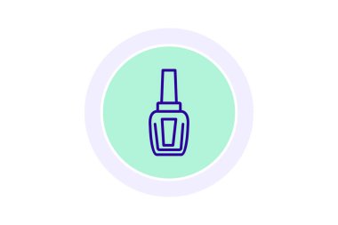 Çivi cilası şişesi, vektör, piksel mükemmel, illüstratör dosyası