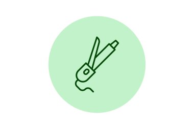 Saç maşası, vektör, piksel mükemmel, çizer dosyası