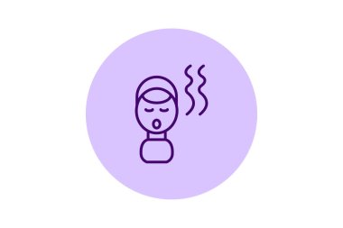 Yüz Buharı, vektör, piksel mükemmel, illüstratör dosyası