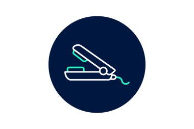 Saç düzleştirici, vektör, piksel mükemmel, illüstratör dosyası