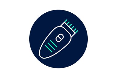 Saç kesicisi, vektör, piksel mükemmel, illüstratör dosyası