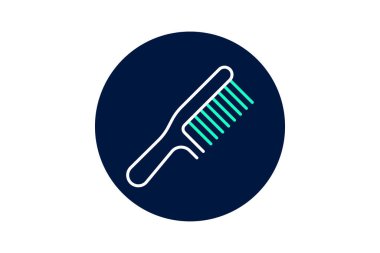 Geniş Diş Tarak, vektör, piksel mükemmel, illüstratör dosyası