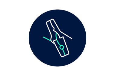 Bölümlendirme Klipsi, vektör, piksel mükemmel, illüstratör dosyası