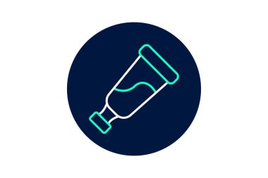 Saç Rengi Tüpü, vektör, piksel mükemmel, illüstratör dosyası