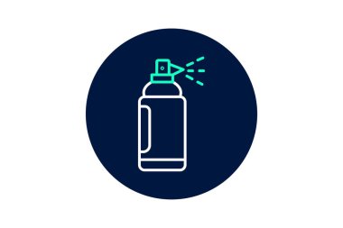 Saç spreyi kutusu, vektör, piksel mükemmel, illüstratör dosyası