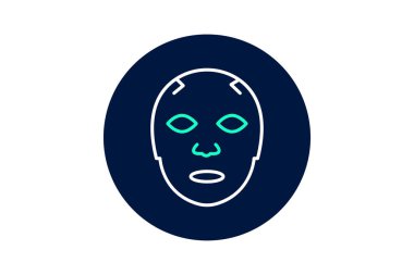 Yüz Maskesi Sayfası, vektör, piksel mükemmel, illüstratör dosyası