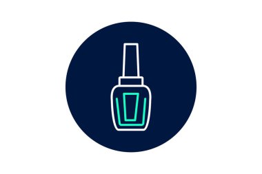 Çivi cilası şişesi, vektör, piksel mükemmel, illüstratör dosyası