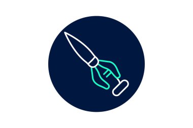 Çivi Sanatı Fırçası, vektör, piksel mükemmel, illüstratör dosyası