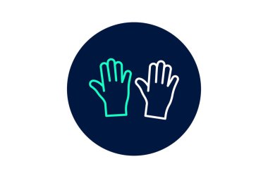 Tek kullanımlık eldivenler, vektör, piksel mükemmel, illüstratör dosyası