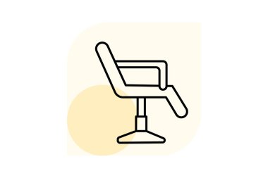 Salon Sandalyesi, vektör, piksel mükemmel, illüstratör dosyası