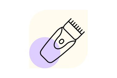 Saç kırpıcı, vektör, piksel mükemmel, illüstratör dosyası