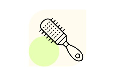 Saç fırçası, vektör, piksel mükemmel, illüstratör dosyası