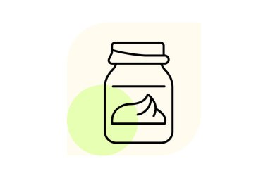 Saç tedavisi kavanozu, vektör, piksel mükemmel, illüstratör dosyası