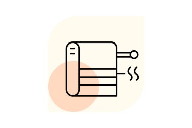 Havlu ısıtıcı, vektör, piksel mükemmel, illüstratör dosyası