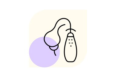 Süpürge, vektör, piksel mükemmel, illüstratör dosyası