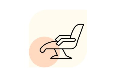 Masaj Sandalyesi, vektör, piksel mükemmel, illüstratör dosyası